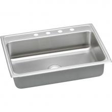 Elkay LRADQ3122502 - Lustertone Classic Stainless Steel 31'' x 22'' x 5'', 2-Hole Single