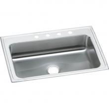 Elkay PSRS33224 - Celebrity Stainless Steel 33'' x 22'' x 7-1/4'', 4-Hole Single Bowl