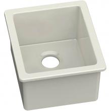 Elkay SWU1517BI - Fireclay 16-7/16'' x 18-15/16'' x 9-1/16'' Single Bowl Undermount Ba