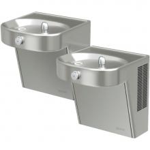 Elkay LVRCHDTLDDSC - Cooler Bi-Level Wall Mount ADA Filtered Non-Refrigerated, Stainless