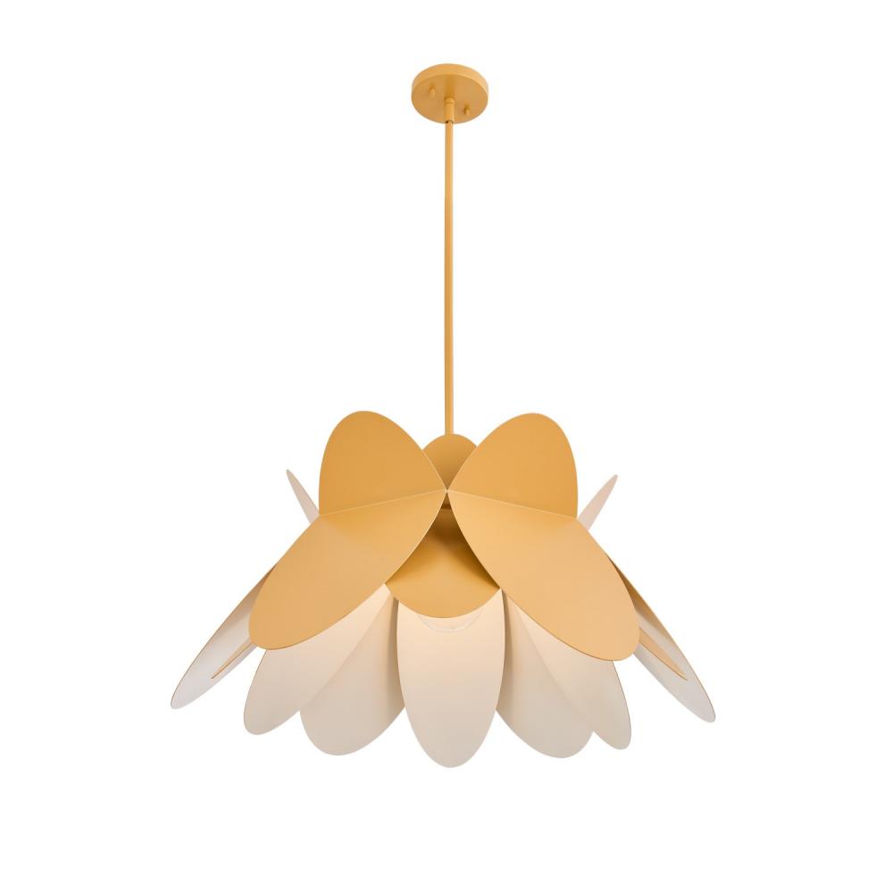 Flor 26 In Harvest Yellow Pendant