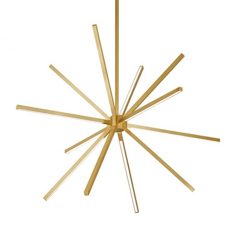 Sirius Minor 32-in Brushed Gold LED Chandeliers