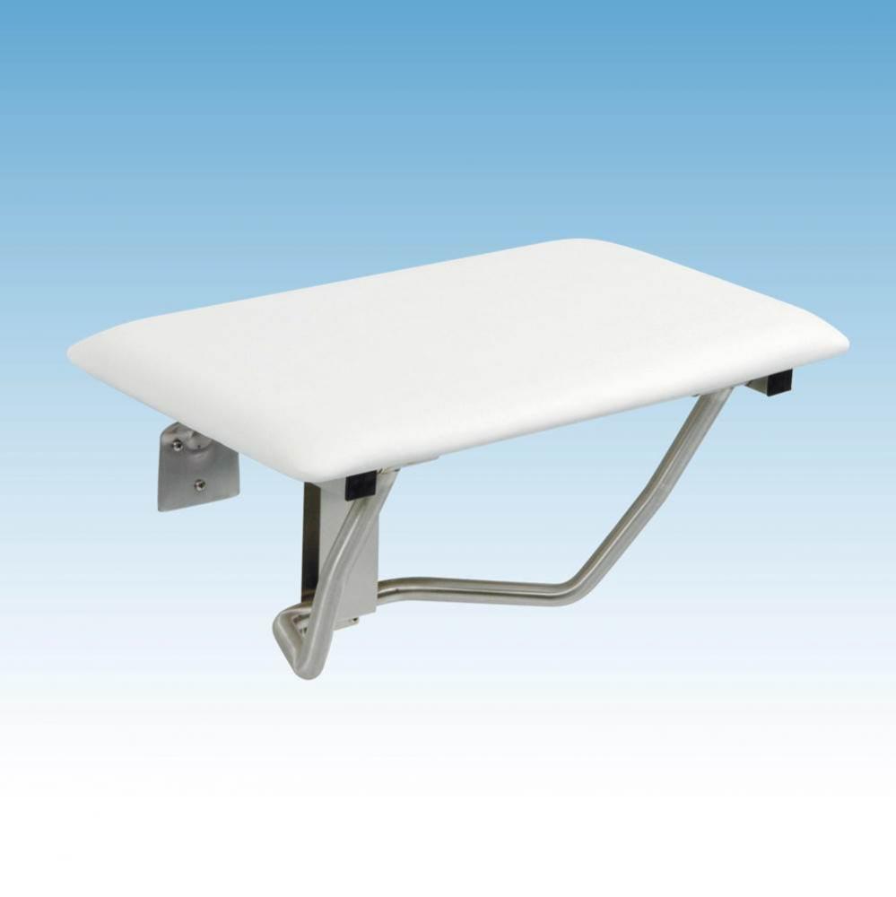 Padded Fold Down Seat, 32&apos;&apos;, Rectangular, Wall Mounting