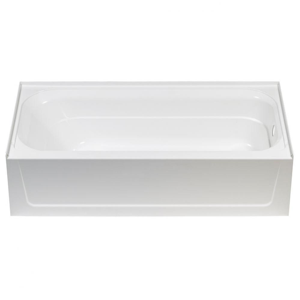 Topaz Bathtub, Fiberglass, White, Right Hand