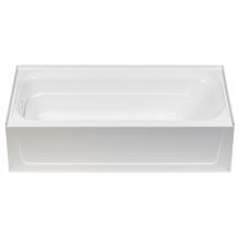 Mustee And Sons T6030LBN - Topaz Bathtub, Fiberglass, Bone, Left Hand