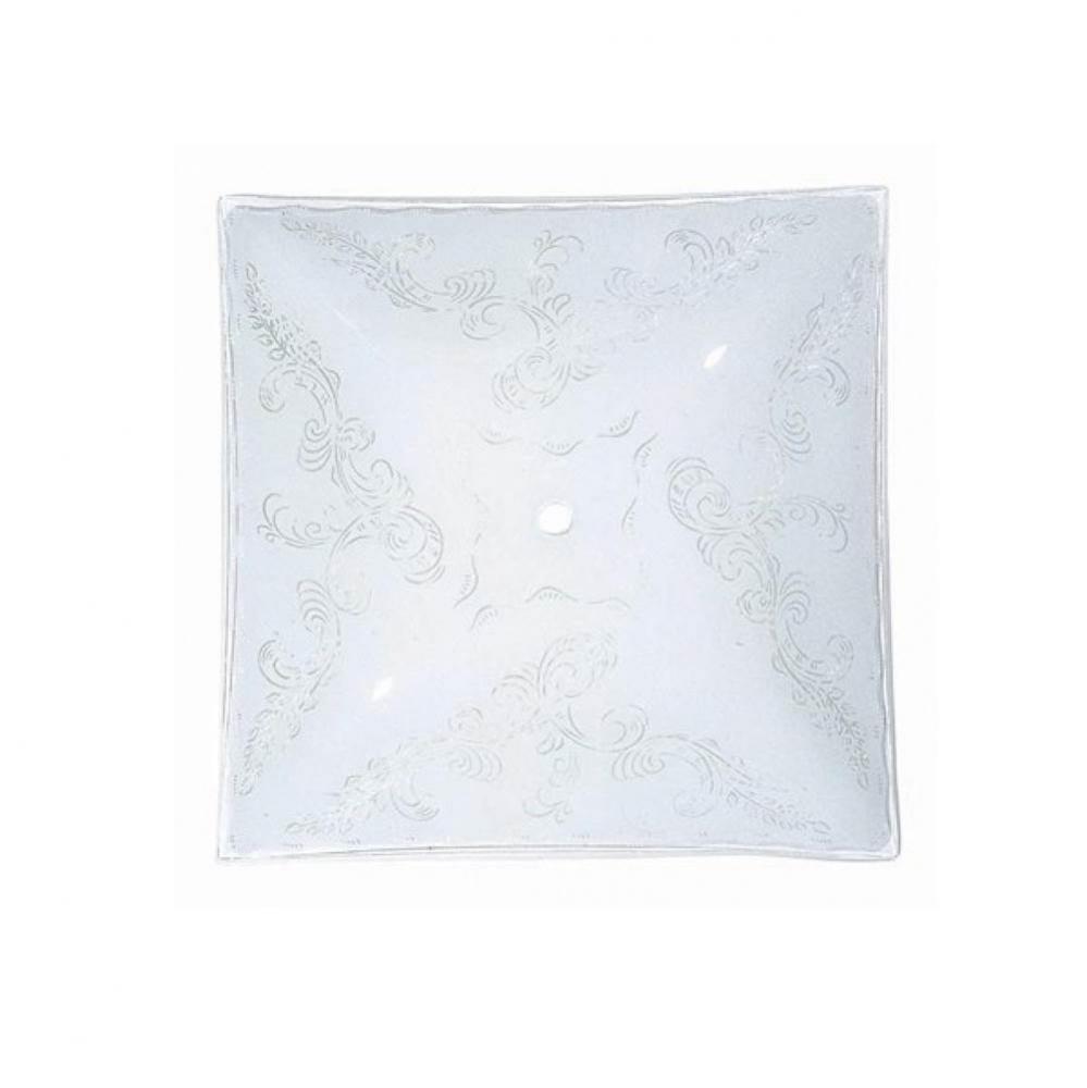 12&apos;&apos; White Fancy Square