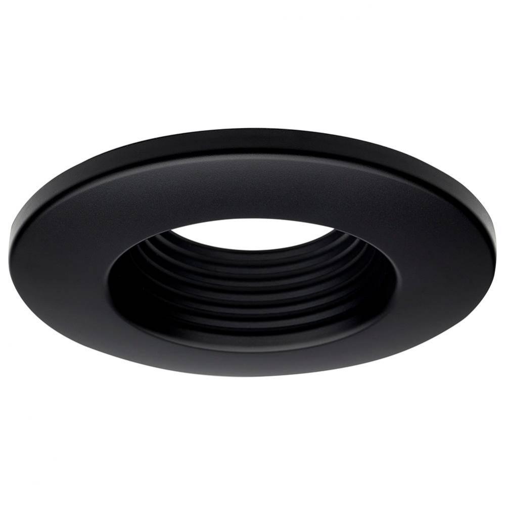 Deep Baffle Trim; 4 Inches; Black Finish