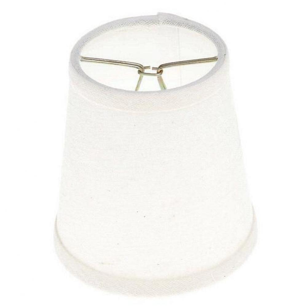 White Linen Round Clip On Shad