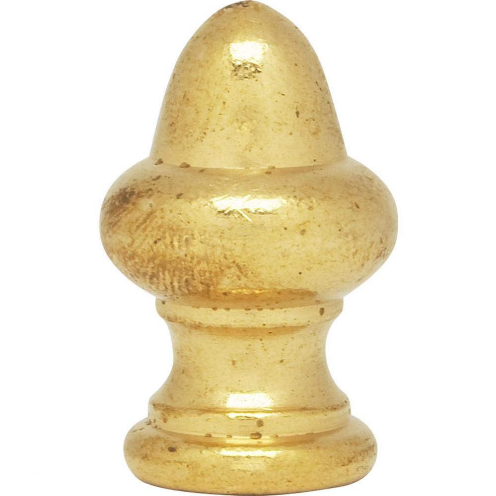 1-1/2&apos;&apos; Finial Brass Finish