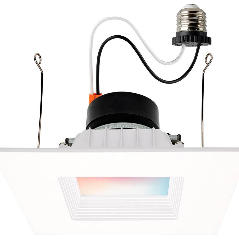 13 Watt; LED Retrofit Downlight; 5-6 Inch Square; Starfish IOT; RGB and Tunable White; 120 Volt; 9