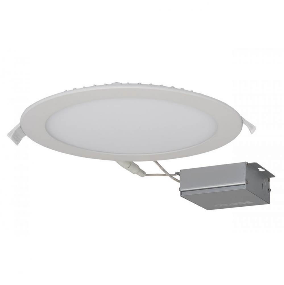 24 W LED Direct Wire Downlight, Edge-lit, 8&apos;&apos;, 3000K, 120 V, Dimmable, Round, Remote Dri