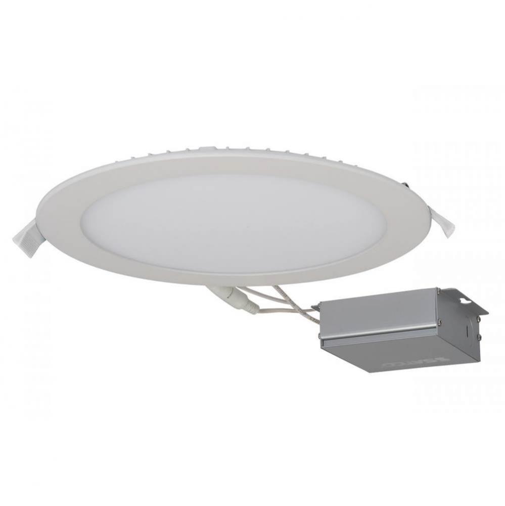 24 W LED Direct Wire Downlight, Edge-lit, 8&apos;&apos;, 5000K, 120 V, Dimmable, Round, Remote Dri