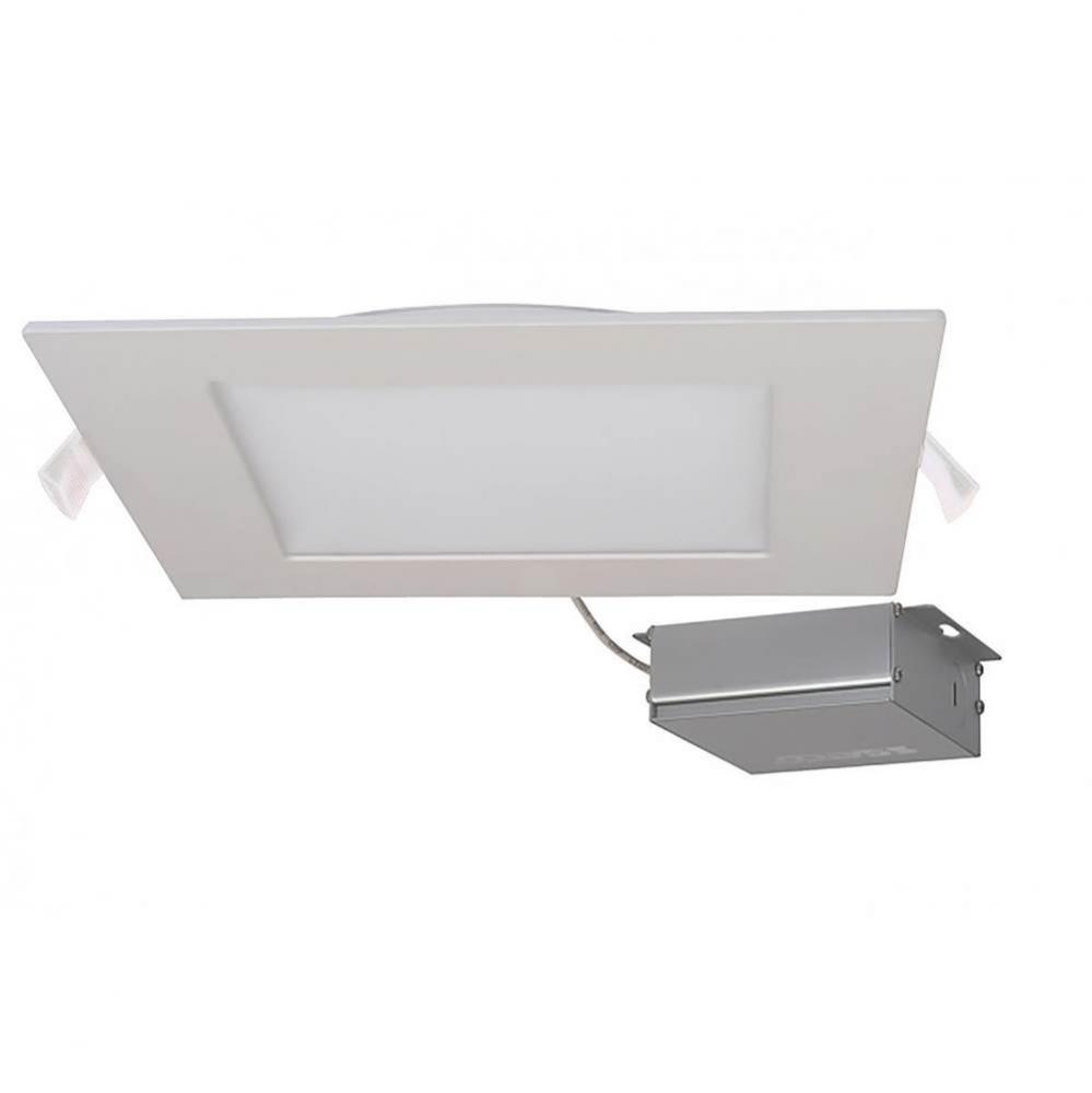 24 W LED Direct Wire Downlight, Edge-lit, 8&apos;&apos;, 3000K, 120 V, Dimmable, Square, Remote Dr