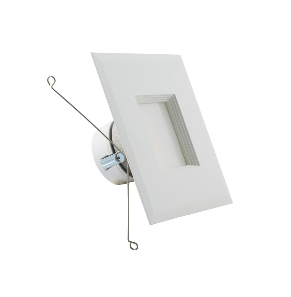 11.5 W Square LED Downlight Retrofit, 5-6&apos;&apos;, Adjustable Color Temperature, 120 V