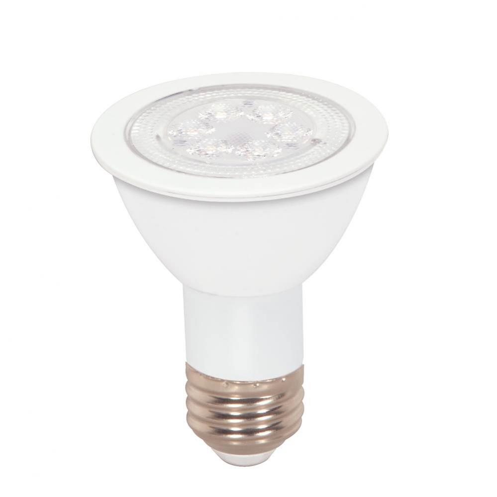 7 Watt; PAR20 LED; Amber color; 40 deg. Beam Angle; Medium base; 120 Volt