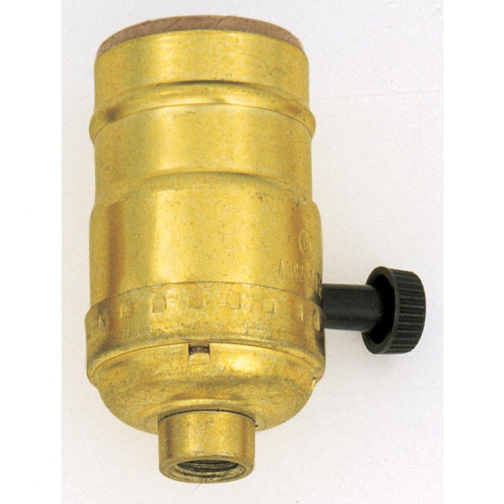 Standard Gilt Light 3 Way Sock Turn Knob