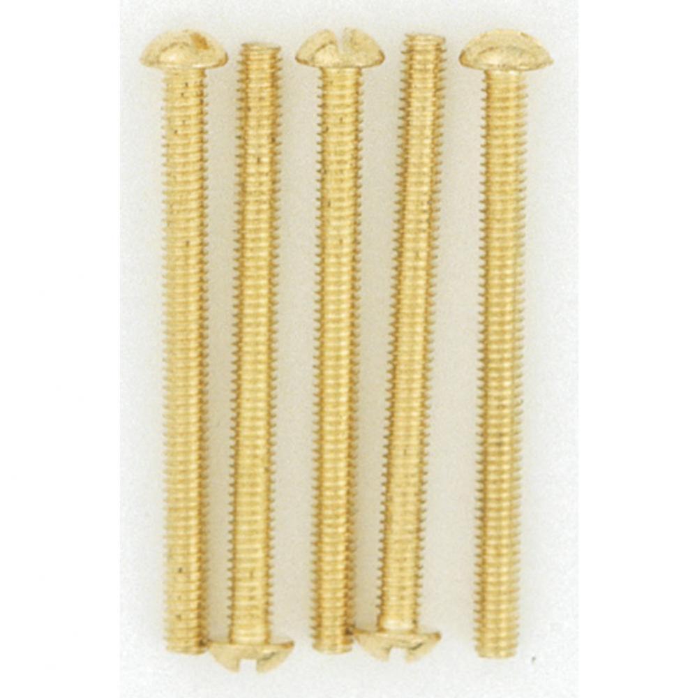 5 8/32 Round Head Brass Plated Screw