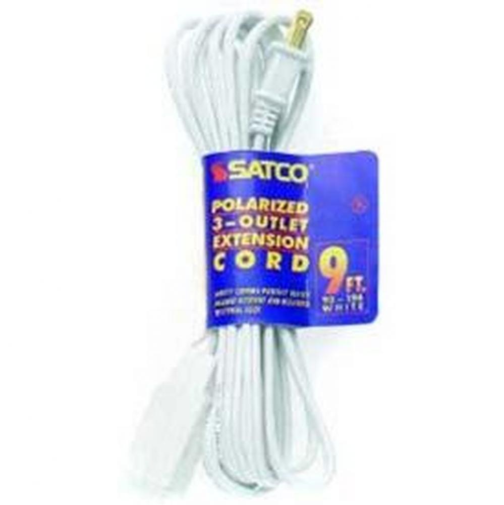 12 ft White Extension Cord 16/2
