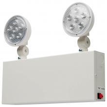 Satco 67-132 - Emergency Light, 90min Ni-Cad backup, 120-277V, Dual Head, Universal Mounting, Steel/NYC