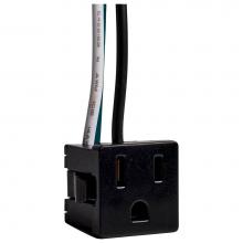 Satco 80-2828 - BLK SNAP-IN CONV OUTLET 14 GA