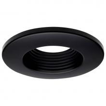 Satco 80-974 - Deep Baffle Trim; 4 Inches; Black Finish