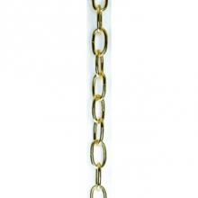 Satco 90-080 - 1 Yd 4 Ga Brass Finish Chain