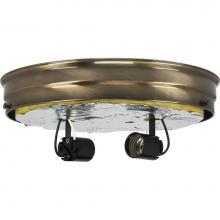 Satco 90-767 - Antique Brass 10'' Pan