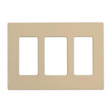 Satco 96-323 - Claro 3 Gang Wallplate Al