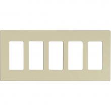 Satco 96-523 - Claro 5 Gang Wallplate Al