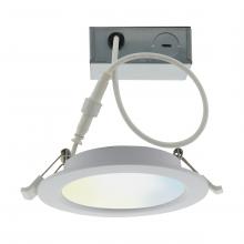 Satco S11261 - 10 W LED Direct Wire Downlight, 4'', Tunable White, Round, Starfish IOT, 120 V, 650 Lume