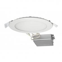 Satco S11604 - 12 W LED Direct Wire Downlight, Edge-lit, 6'', 4000K, 120 V, Dimmable, Round, Remote Dri