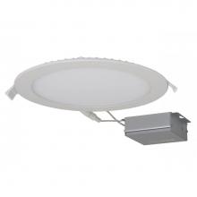 Satco S11606 - 24 W LED Direct Wire Downlight, Edge-lit, 8'', 3000K, 120 V, Dimmable, Round, Remote Dri