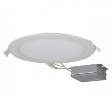 Satco S11607 - 24 W LED Direct Wire Downlight, Edge-lit, 8'', 4000K, 120 V, Dimmable, Round, Remote Dri