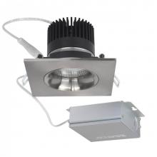 Satco S11629 - 12 W LED Direct Wire Downlight, Gimbaled, 3.5'', 3000K, 120 V, Dimmable, Square, Remote