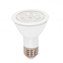 Satco S29188 - 7 Watt; PAR20 LED; Amber color; 40 deg. Beam Angle; Medium base; 120 Volt