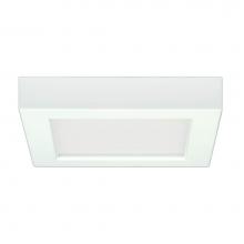 Satco S29327 - 10.5 W 5.5'' Flush Mount LED Fixture, 3000K, Square Shape, White Finish, 120 V