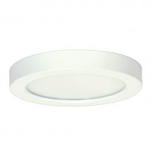 Satco S29331 - 13.5 W 7'' Flush Mount LED Fixture, 3000K, Round Shape, White Finish, 120 V