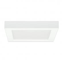 Satco S29332 - 13.5 W 7'' Flush Mount LED Fixture, 2700K, Square Shape, White Finish, 120 V