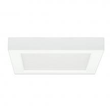Satco S29361 - 13.5 W 7'' Flush Mount LED Fixture, 5000K, Square Shape, White Finish, 120 V