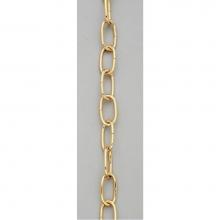 Satco S70-569 - 1 Yd 8 Ga Polished Brass Chain