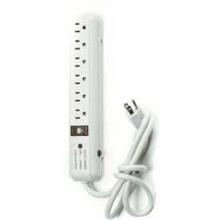 Satco 91-221 - 6 Outlet Abs Power Strip/break