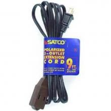 Satco 93-197 - 12 ft Brown Extension Cord 16/2