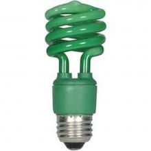 Satco S7272 - 13T2/E26/GREEN/120V/1PK