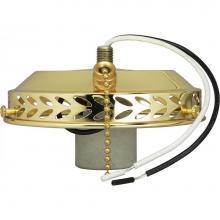 Satco SF77/462 - Brass Fin Wired Fan Kit Candel
