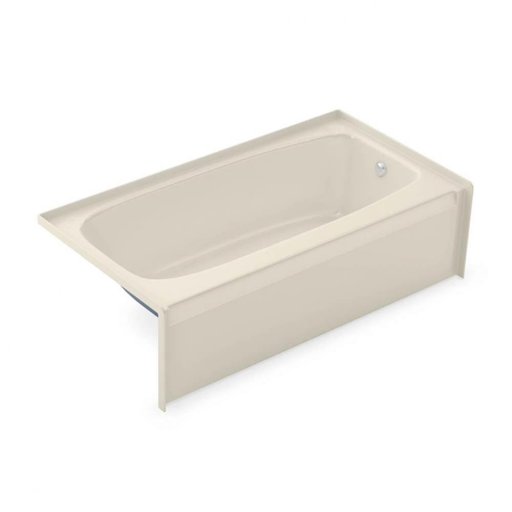 TO-2954 AFR AcrylX Alcove Right-Hand Drain Bath in Bone