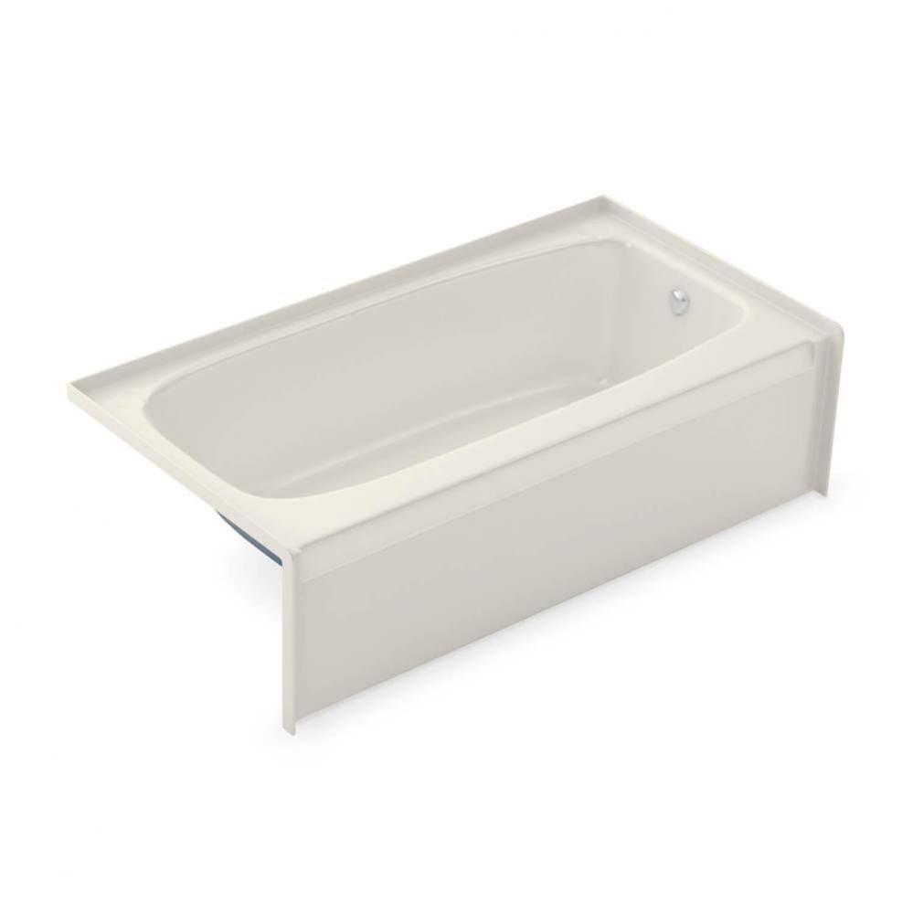 TO-3060 AFR AcrylX Alcove Right-Hand Drain Bath in Biscuit