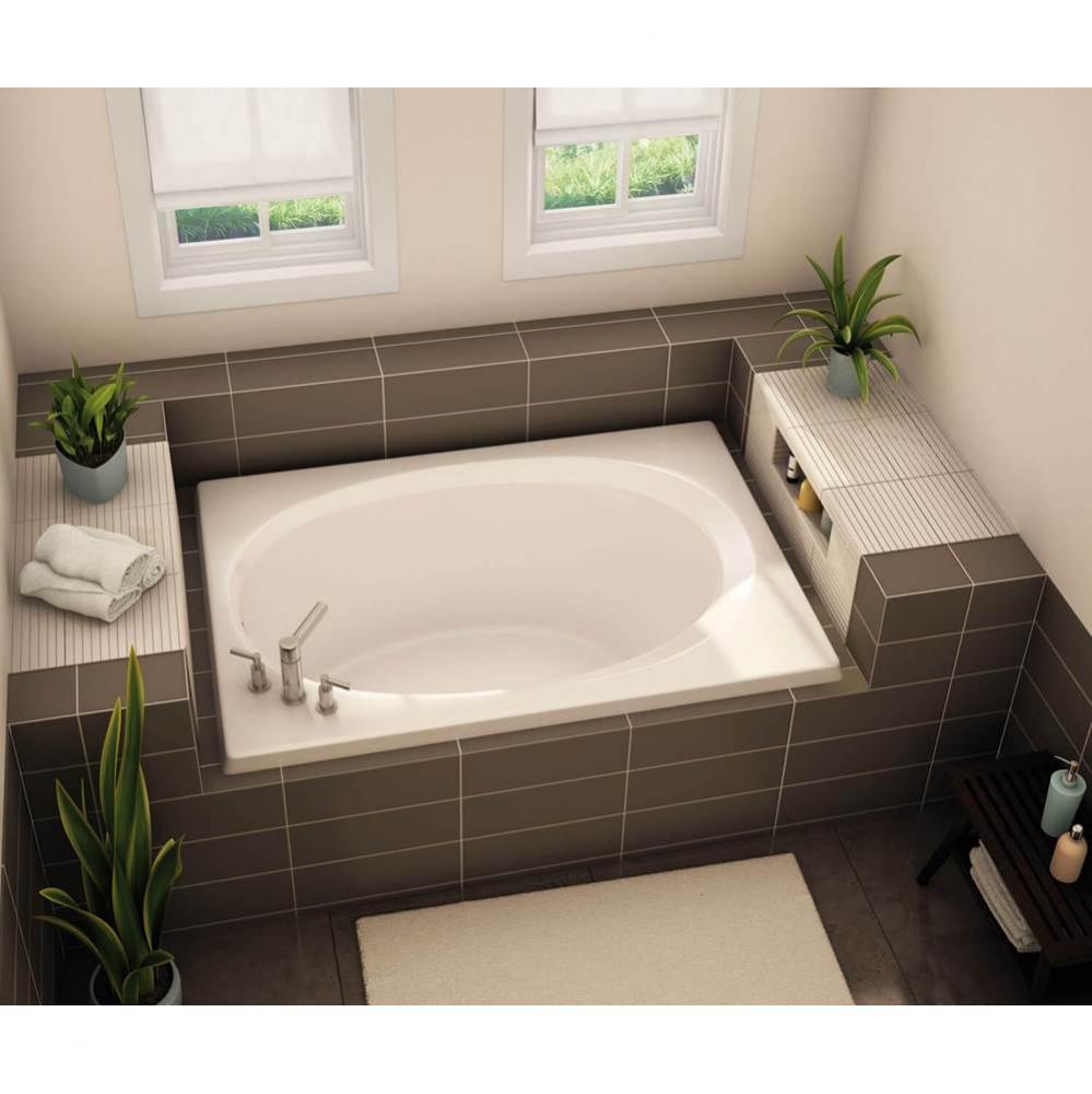 OV-4272 AcrylX Drop-in End Drain Bath in White