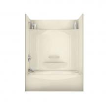 Aker 142006-000-004-094 - KDTS 3060 AcrylX Alcove Left-Hand Drain Four-Piece Tub Shower in Bone