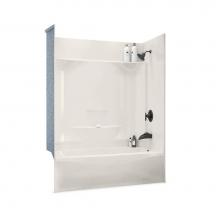 Aker 142012-000-007-095 - KDTS 3260 AcrylX Alcove Right-Hand Drain Four-Piece Tub Shower in Biscuit