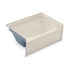 Aker 141082-AFR-058-004 - GT-4260 60 in. x 40.5 in. Rectangular Alcove Bathtub with Center Drain in Bone